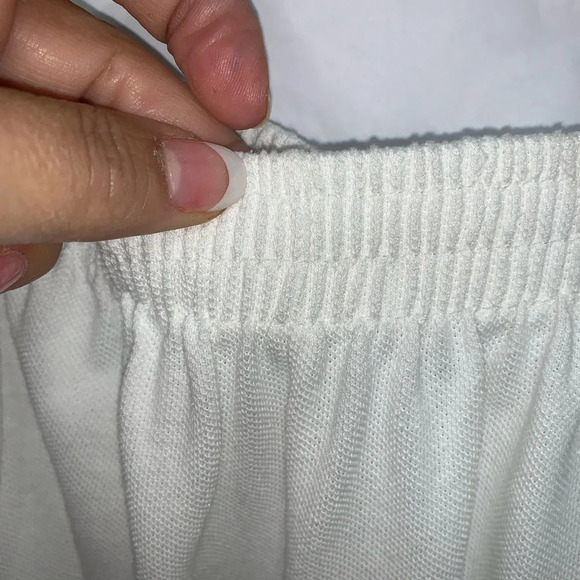 Infinity Vintage White Fish/Cruise/Coastal Embroidered Short/Top‎ set Medium - Picture 6 of 11